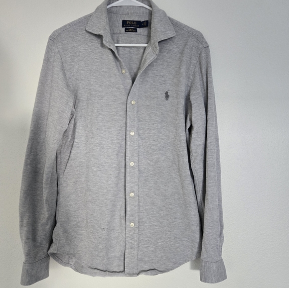 Polo by Ralph Lauren Men's Gray Button Down Shirt - Picture 2 of 5